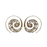 Boucles d'oreilles Grandes Spirales motifs Or 347411