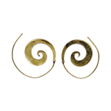 Boucles d'oreilles Larges Spirales Or 347362