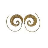 Boucles d'oreilles Spirales à motifs Or 347386