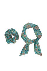 Chouchou 2en1 foulard amovible à fleurs 327558
