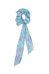 Chouchou 2en1 foulard amovible bleu rose pastel 327580