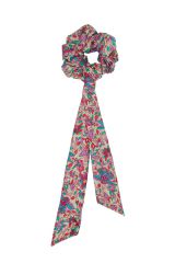 Chouchou 2en1 foulard amovible rose à fleurs 327561