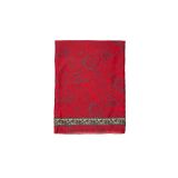 Foulard grand format imprimé bohème ethnique rouge Alysée 348050