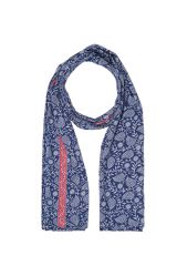 Grand foulard paréo femme bohème ethnique d'été bleu Esméralda 327768