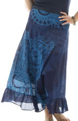 Jupe longue grande taille bleue pour cérémonie Ashley 291969