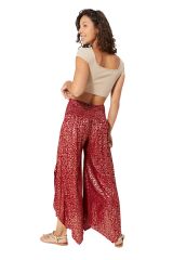 Pantalon asymétrique et long rouge et or incomprable Adrasteia 337646