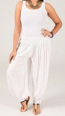 Pantalon Blanc Aladin pour femme Grande taille Edena 269528