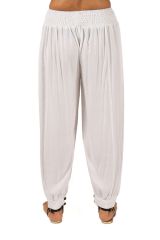 Pantalon Blanc Aladin pour femme Grande taille Edena 283787