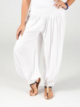 Pantalon Blanc Aladin pour femme Grande taille Edena 317360