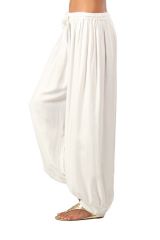 Pantalon Blanc pour Femme bouffant Ethnique et Original Gilian 282238