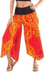 Pantalon d'été Rouge pour Femme Original et Coloré Edouard 281397