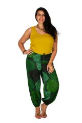 Pantalon grande taille ample et agréable vert Samba 309739