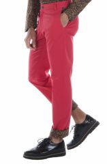 Pantalon homme chino rouge original slim pas cher Hélios 314302