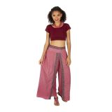 Pantalon indien large femme imprimé ethnique Dasara
