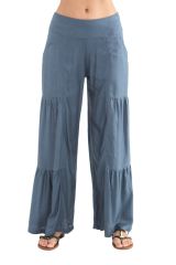 Pantalon large à style volants Coloré et Original Donald Gris 282346