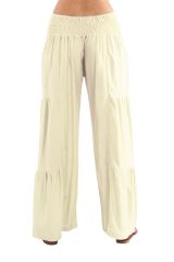 Pantalon large Crème style volants Ethnique et Original Donald 282342