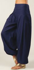 Pantalon Large pour Femme Bleu Marine Yoga ou Détente Audric 282315