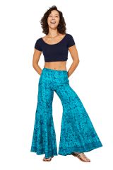 Pantalon long délavé bleu tendance Azubah