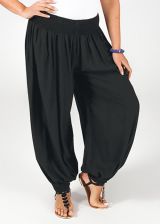 Pantalon Noir Aladin pour femme Grande taille Edena 317365