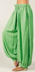 Pantalon Vert pour femme bouffant Ethnique et Original Gilian 282307