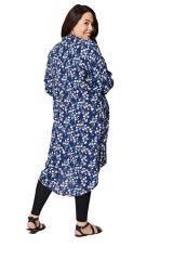 Robe chemise femme grande taille imprimé floral bohème chic Jeanett 325266