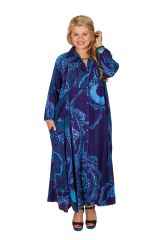 Robe chemisier manches longues grande taille Mihaela