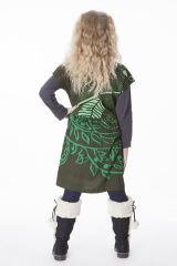 Robe colorée pour petite fille pas chère de couleur vert 287433
