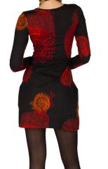 Robe courte avec imprimés ethniques ultra colorés Sary 299249