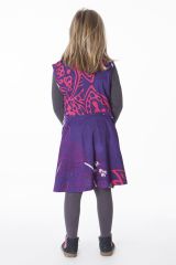 Robe courte violette style ethnique pour enfant 287394