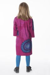 Robe d'hiver colorée et imprimée pour fille 287308