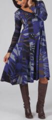 Robe forme trapèze à manches longues Ethnique et Colorée Lomane 274999