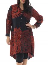 Robe grande taille charmante avec imprimés de style indien Niki 291974