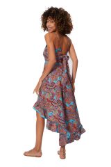 Robe longue asymtrique style boho chic femme Brodie