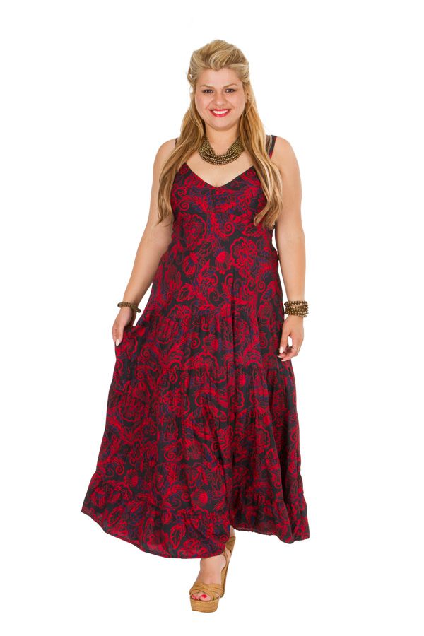 Robe Longue Grande Taille Rouge Chic Pour Mariage Any
