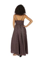 Robe longue imprimé wax ethnique chic femme Chantalya 316620