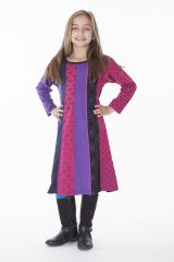 Robe mi-longue à manches longues colorée pour enfant 286367