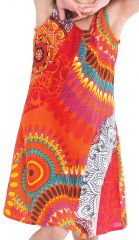 Robe pour Enfant Orange à larges bretelles très Colorée Roxy 280183