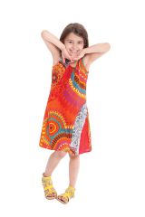Robe pour Enfant Orange à larges bretelles très Colorée Roxy 280184