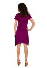 Robe pour femme à manches courtes fun et colorée Jimma rose 314219