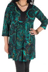 Robe tunique avec magnifique imprimées en coton Blunaya 301768