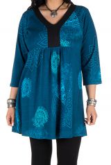 Robe tunique imprimée colorée Amolik 301780