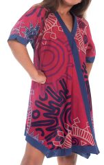 Robe Tunique pour Fille Asymétrique et Colorée Hortensia Fushia 280637