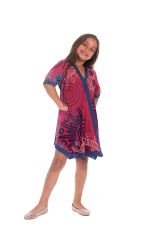Robe Tunique pour Fille Asymétrique et Colorée Hortensia Fushia 280638