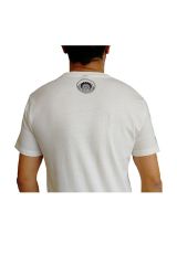 T-shirt Blanc en coton pour homme coupe droite et logo original coloré James