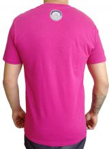T-shirt Fuchsia en coton pour homme coupe droite et logo original maya James 297336