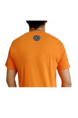 T-shirt Orange homme en coton avec logo géométrique Jake 297367