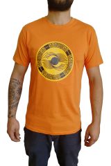 Tee-Shirt aux motifs Ethniques et Tribals pour Homme Larry Orange 297563