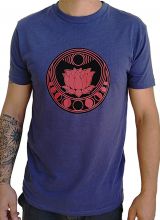 Tee-shirt Bleu pour homme à tendance Zen Lotus et au col rond 297458