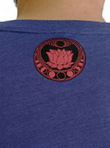 Tee-shirt Bleu pour homme à tendance Zen Lotus et au col rond 297460