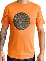 Tee-shirt Orange pour homme Imprimé géométrique et Original Altéa 297301